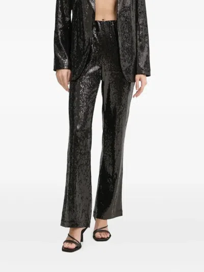 Bruuns Bazaar Daphnebbbriana Sequin Trousers In Black