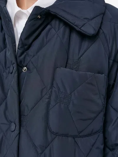 菱纹图案绗缝外套