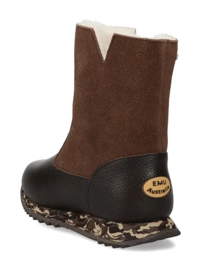 拉链细节绒面皮靴