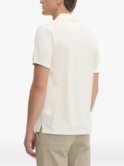 Hackett Cotton Polo Shirt In Neutral