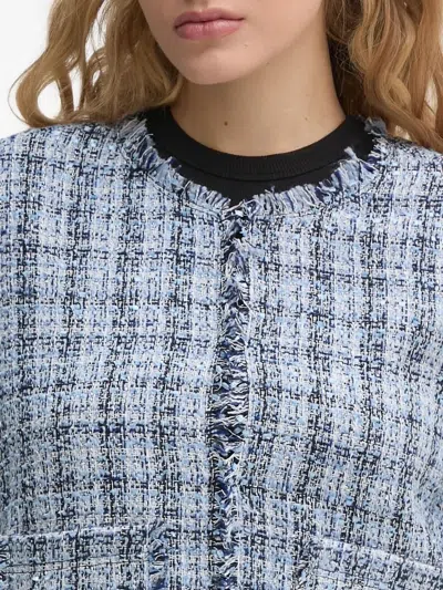 粗花呢磨损边夹克