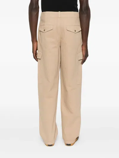 A.p.c. A. P.c. Cotton Cargo Trousers In Neutral