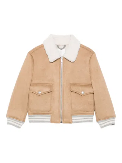 抓绒衬里飞行员夹克