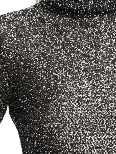 A.l.c Sequinned Turtleneck Top In Gray