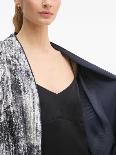 Diane Von Furstenberg Laredo Jacket In Shadow Dancer Black