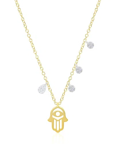 Meira T 14k 0.05 Ct. Tw. Diamond Symbolic Necklace In Gold