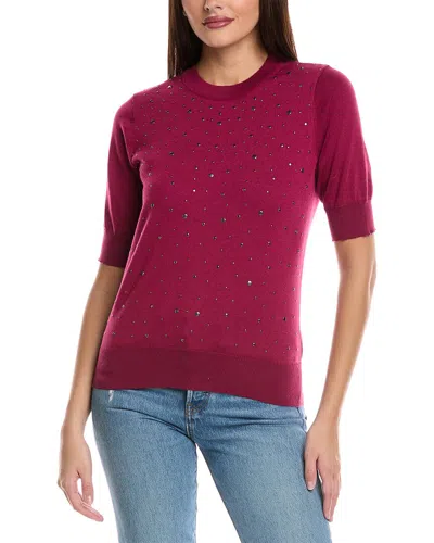 Nanette Lepore Studded Sweater In Pink