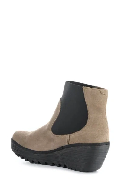 Fly London Yade Wedge Bootie In Brown