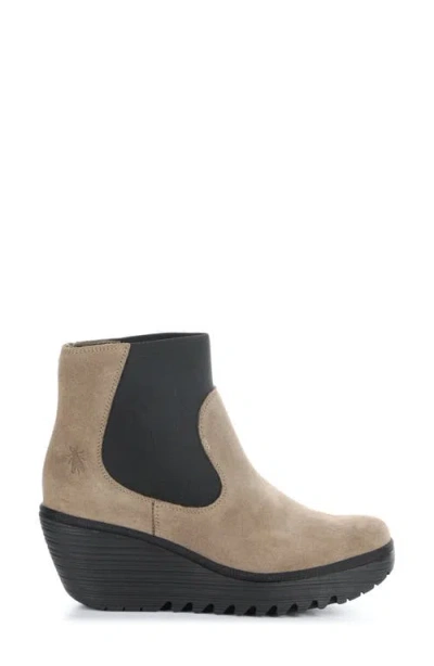 Fly London Yade Wedge Bootie In Brown