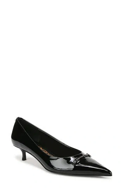 Sam Edelman Kaya Pointed Toe Kitten Heel Pump In Black