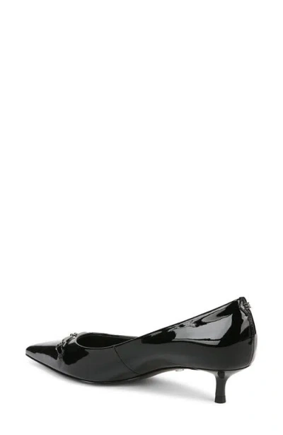 Sam Edelman Kaya Pointed Toe Kitten Heel Pump In Black