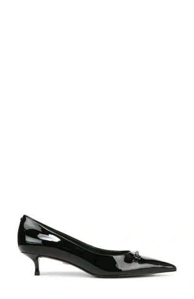 Sam Edelman Kaya Pointed Toe Kitten Heel Pump In Black