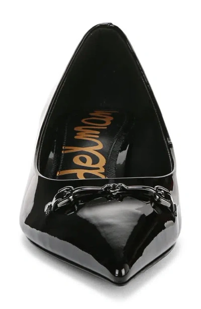 Sam Edelman Kaya Pointed Toe Kitten Heel Pump In Black