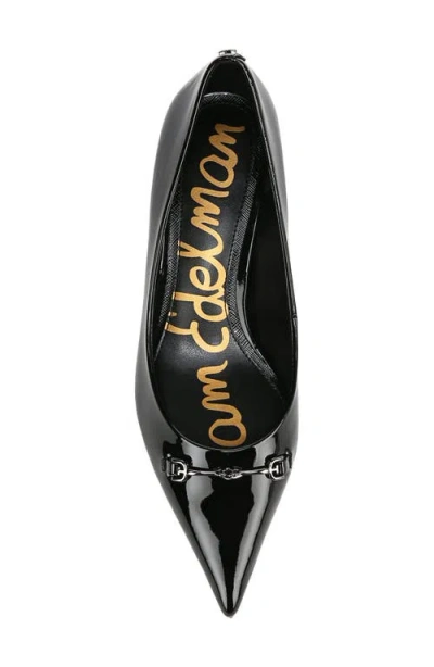 Sam Edelman Kaya Pointed Toe Kitten Heel Pump In Black