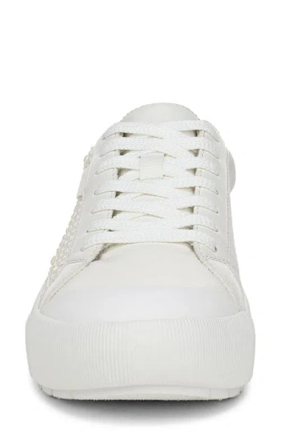 Dr. Scholl's Women's Time Off Lace Up Platform Sneakers In White