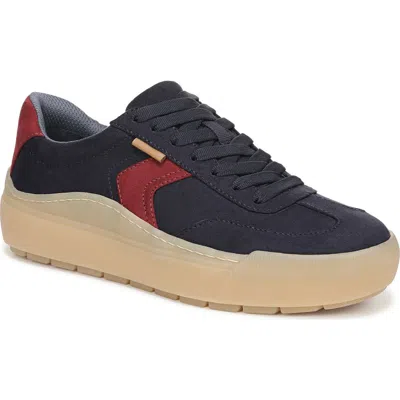 Dr. Scholl's Women's Time Off Win Lace Up Platform Sneakers In Blue