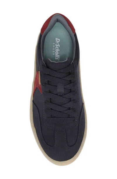 Dr. Scholl's Women's Time Off Win Lace Up Platform Sneakers In Blue