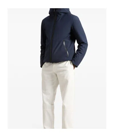 Woolrich Men's Jacket With Zip In Blue