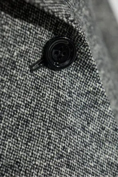 Dolce & Gabbana Tweed Jacket With Flap Pockets And Peak Lapels In Gray