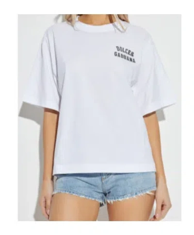 Dolce & Gabbana Embroidered T-shirt In White