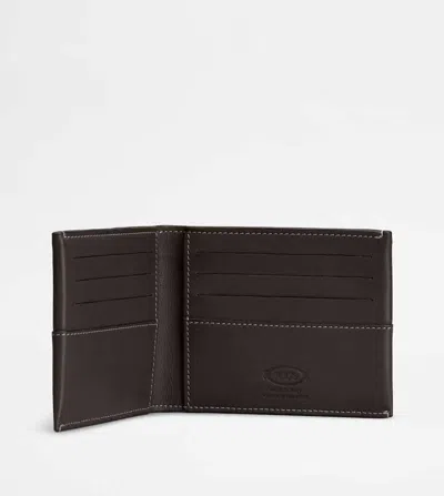 Tod's Leather Wallet In Black