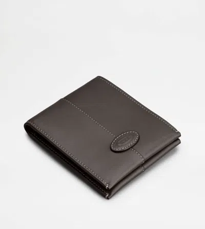 Tod's Leather Wallet In Black