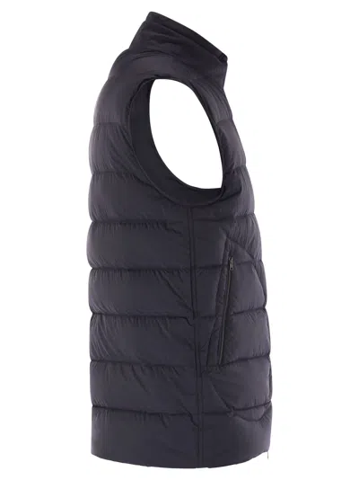 Herno Black Polyamide Sleveless Jacket In Black