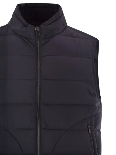 Herno Black Polyamide Sleveless Jacket In Black