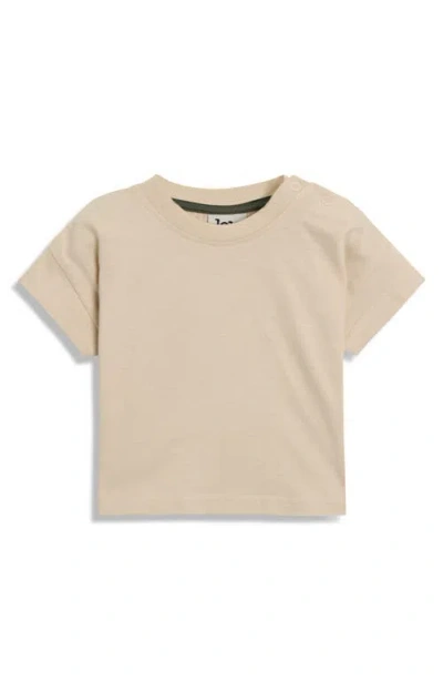 Jojo Maman Bébé Jojo Maman Bebe Stripe Cotton Shirt & Overalls Set In Brown