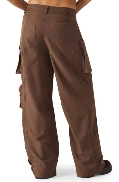 Steve Madden Duo Cargo Pants In Brown