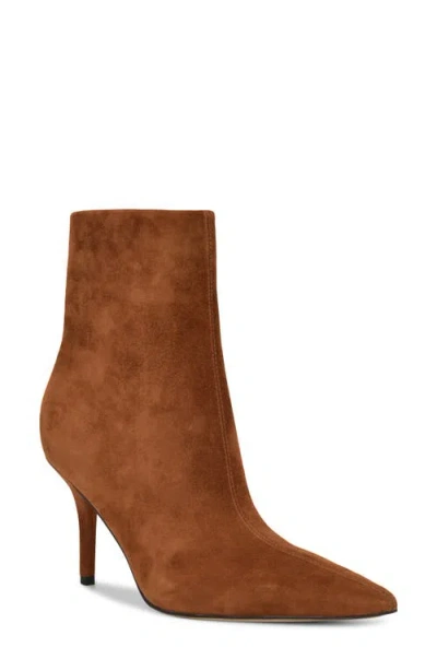 Nine West Women's Ohmy Pointy Snip Toe Stiletto Booties In Brown