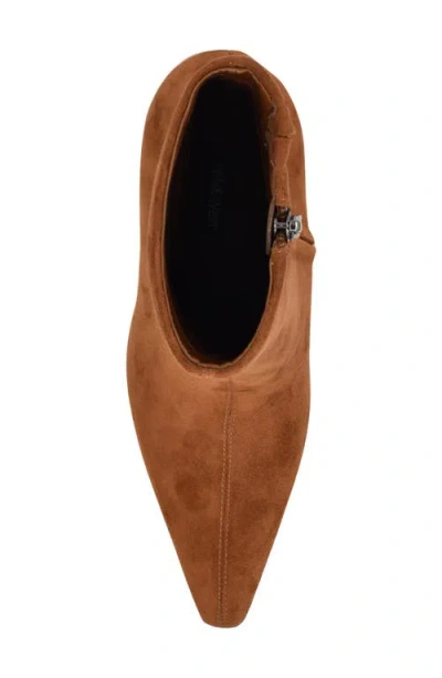 Nine West Women's Ohmy Pointy Snip Toe Stiletto Booties In Brown
