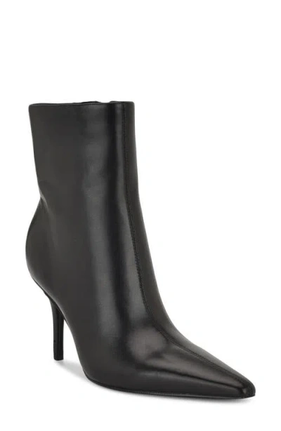 Nine West Women's Ohmy Pointy Snip Toe Stiletto Booties In Black