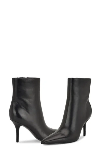 Nine West Women's Ohmy Pointy Snip Toe Stiletto Booties In Black