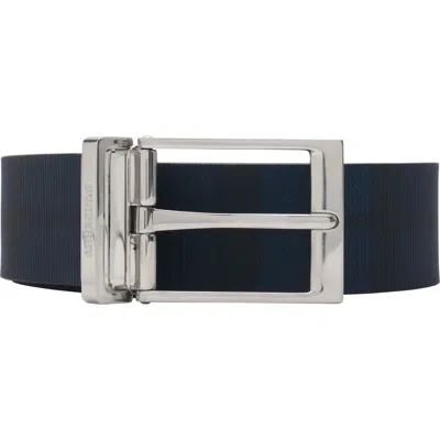 Burberry Reversible Check-pattern Belt In Black