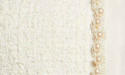 Loveshackfancy Ralphette Cropped Tweed Jacket In White