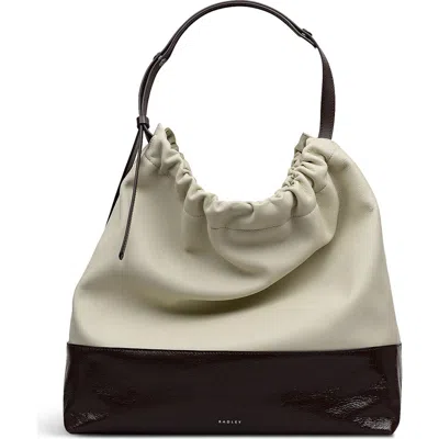 Radley London The Portobello Large Leather Drawstring Shoulder Bag In Neutral