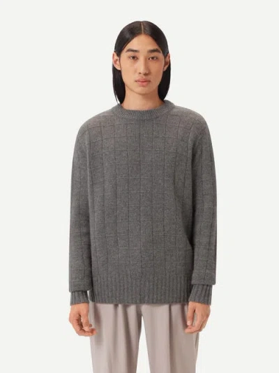 Gobi Mongolian Cashmere Square-patterned Cashmere Sweater