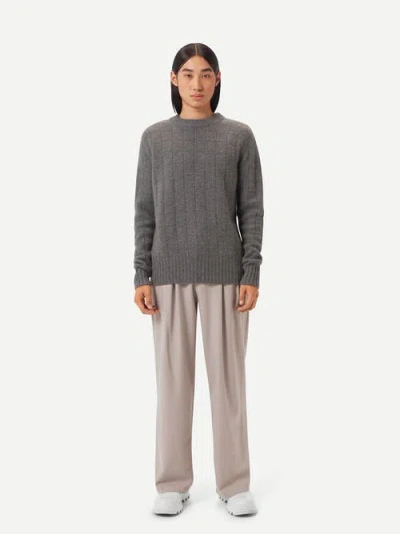 Gobi Mongolian Cashmere Square-patterned Cashmere Sweater