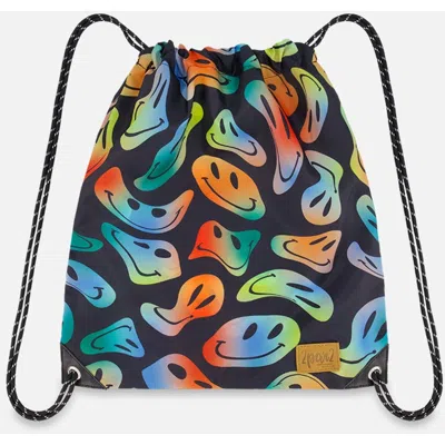 Deux Par Deux Drawstring Bag In Multi