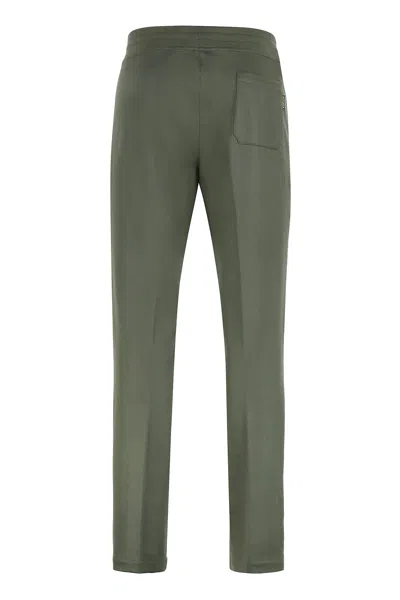 Moorer Matthew Virgin Wool Track Pants In Green