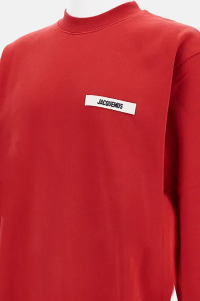 Jacquemus Le Sweatshirt Gros Grain In Red