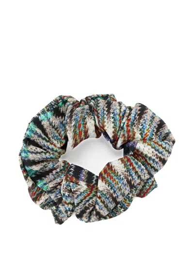 Lygia & Nanny Patterned Scrunchie In Blue