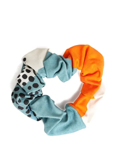 Lygia & Nanny Lola Abstract-print Scrunchie In White