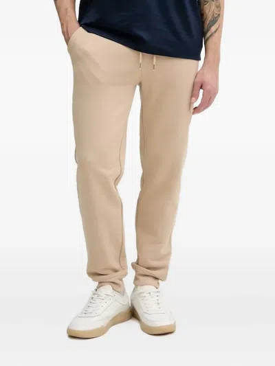 Gant Drawstring-cuffed Trousers In Neutral