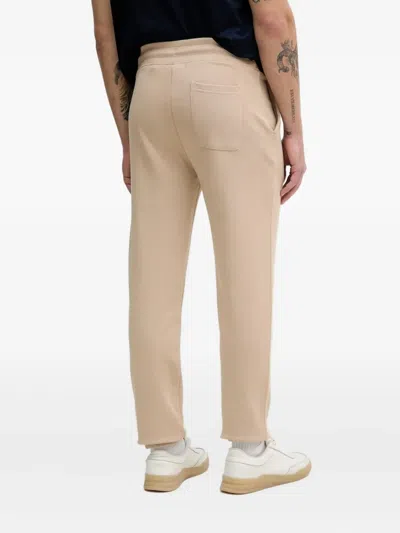 Gant Drawstring-cuffed Trousers In Neutral
