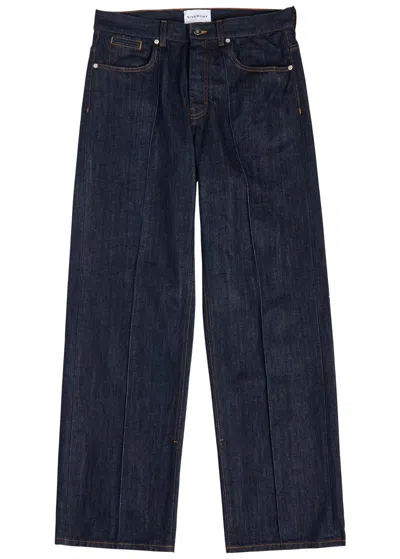 Givenchy Wide Leg Jean In Denim In Blue