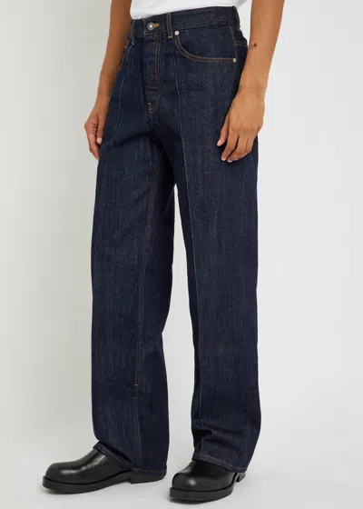 Givenchy Wide Leg Jean In Denim In Blue