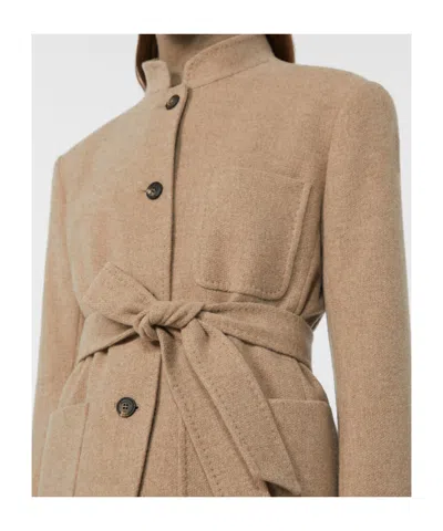 Max Mara Cashmere Jacket With Belt In Black