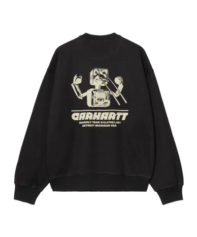 Carhartt Mens Black Wiptopia Relaxed-fit Cotton-blend Sweatshirt In Black